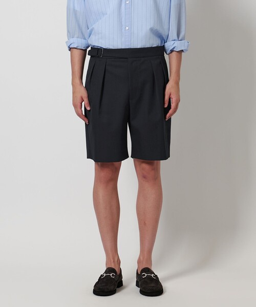 美品]LACOSTEタックバミューダショーツ グルカショーツ 黒 42