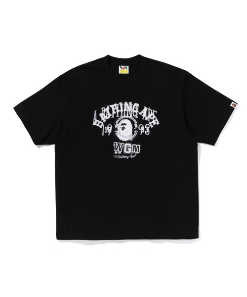 A BATHING APE tシャツ LAYERED COLLEGE RELAXED FIT TEE メンズ