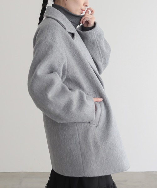 「for/c」 ピーコート M ネイビー レディース_画像2