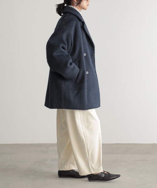 「for/c」 ピーコート M ネイビー レディース_画像4