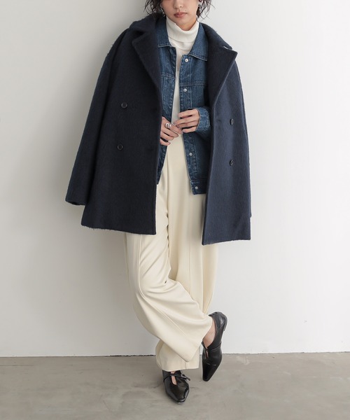 「for/c」 ピーコート M ネイビー レディース_画像8