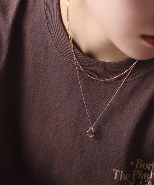 Lilas ネックレス ホースシューネックレス K10 レディース : ZOZOTOWN 