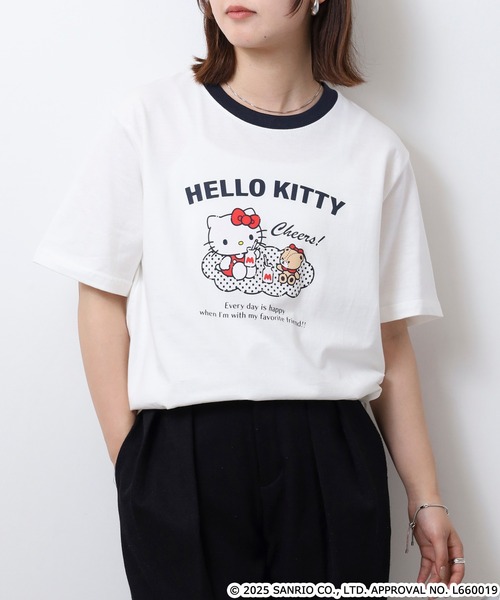 sanrio（サンリオ） tシャツ ハローキティ天竺半袖Tシャツ メンズ