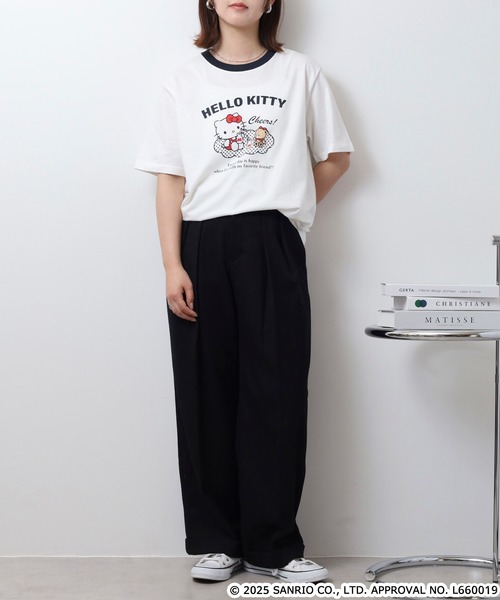 sanrio tシャツ ハローキティ天竺半袖Tシャツ メンズ レディース