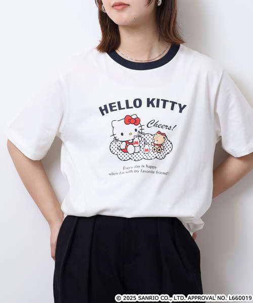 sanrio（サンリオ） tシャツ ハローキティ天竺半袖Tシャツ メンズ