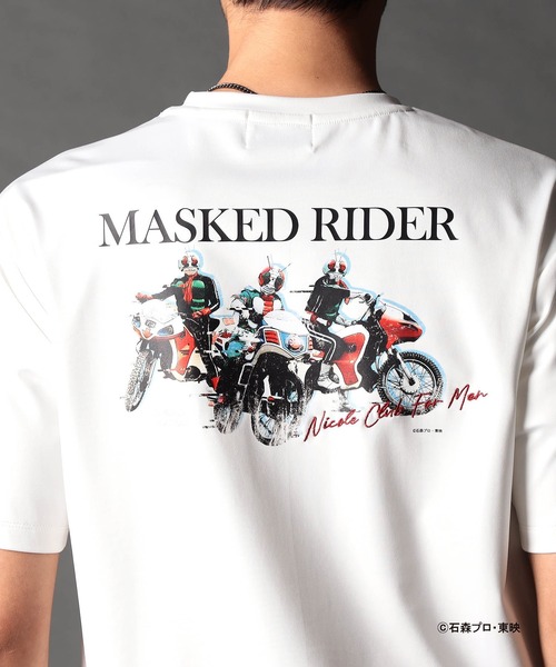 NICOLE CLUB FOR MEN tシャツ 仮面ライダー コラボTシャツ