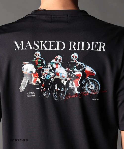 NICOLE CLUB FOR MEN tシャツ 仮面ライダー コラボTシャツ