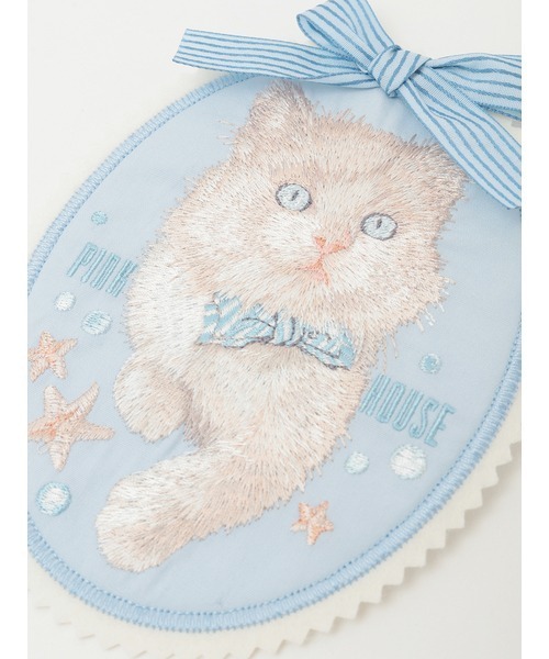 Pink House スカジャン ネイビー 猫刺繍 猫刺繍ゴールド×メタリックピンクスカジャン♪の通販 by meme's