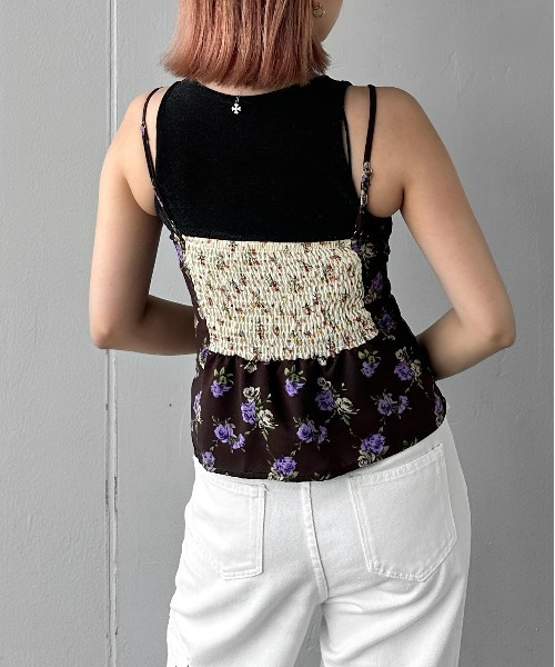 jiasecond. タンクトップ ノースリーブ 「jiasecond.」ラメアメ