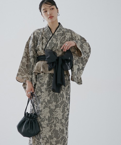 ワンピース　浴衣　帯　3点セット　試着のみ　Lサイズ 楽天市場】＼期間限定！6,380円／ 1人で簡単着付け ワンピースに