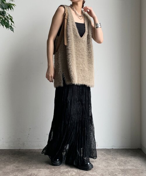 DouDou（ドゥドゥ） スカート レースワッシャースカート : ZOZOTOWN