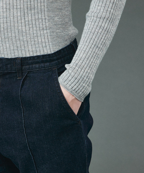 「5351 POUR LES HOMMES」 デニムパンツ 48 ブラック メンズ