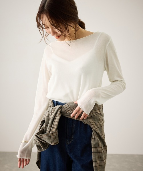 ROPE' PICNIC（ロペ ピクニック） tシャツ ラメシアーリブカットソー
