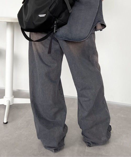 「sedacle」 加工デニムパンツ MEDIUM インディゴブルー メンズ