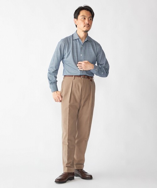 SHIPS（シップス） フォーマル シャツ SHIPS: ジャージー ギンガム