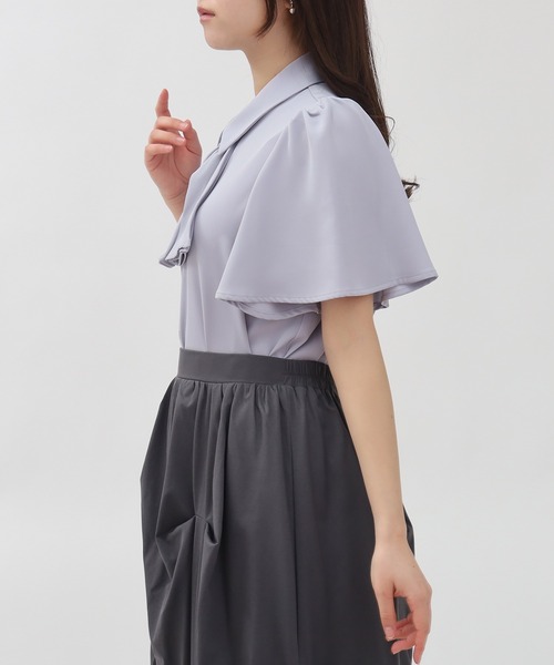 「ASTORIA ODIER」 半袖シャツ SMALL ネイビー レディース_画像4