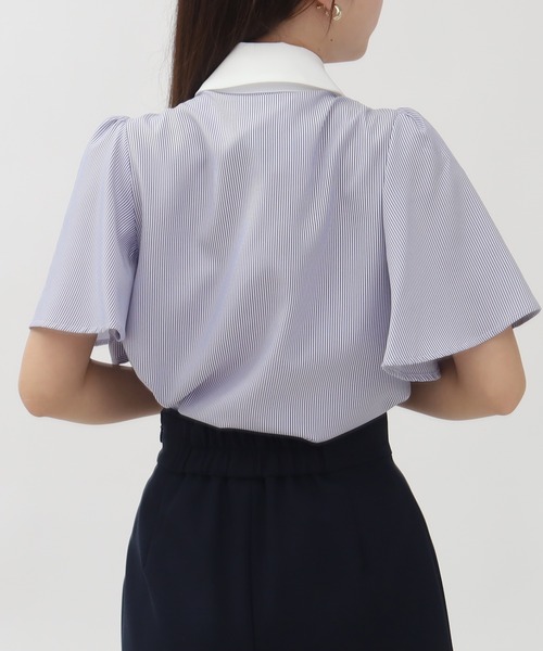 「ASTORIA ODIER」 半袖シャツ SMALL ネイビー レディース_画像9