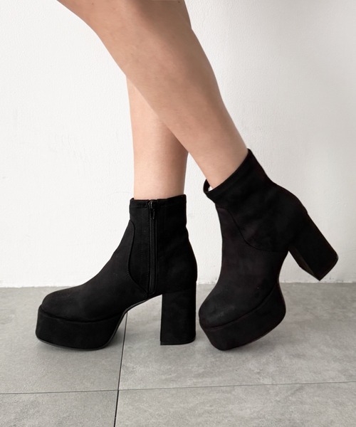 WEGO（ウィゴー） ショート ブーツ WEGO/ストレッチヒールショート