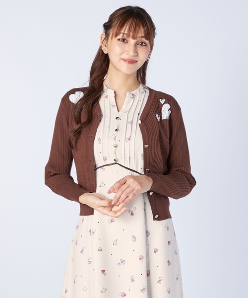 美品　レッセパッセ　ノーカラー切替刺繍コート LAISSE PASSE/レッセパッセ]【新品＆新作レンタル予約】バイ