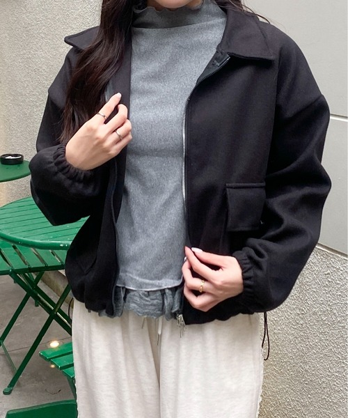 レディース ジャケット・ブルゾン ブルゾン アウター 「HOOK」for girls 薄手ナイロンブルゾン