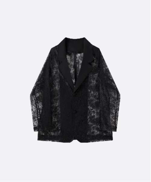 U：UME（ユーム） ジャケット テーラードジャケット See Through Lace 