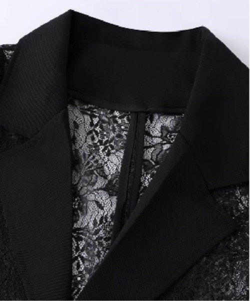U：UME（ユーム） ジャケット テーラードジャケット See Through Lace 