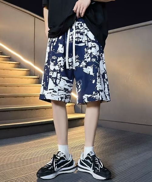 「CELENA BEATS」 ハーフパンツ L ネイビー メンズ_画像2