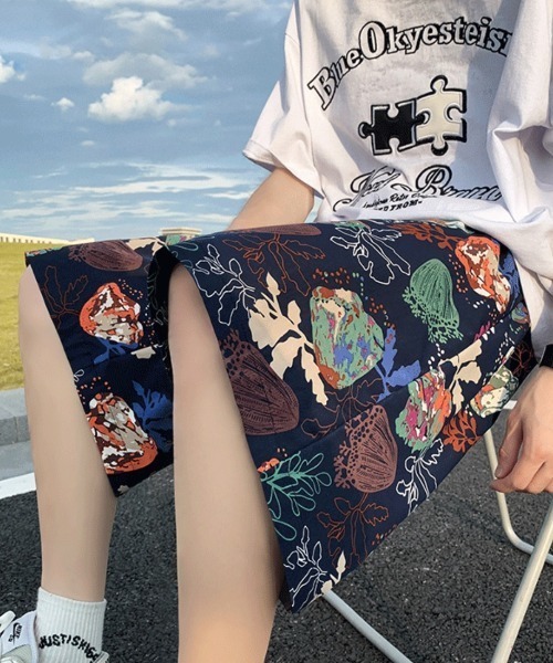 「CELENA BEATS」 ハーフパンツ L ネイビー メンズ_画像5