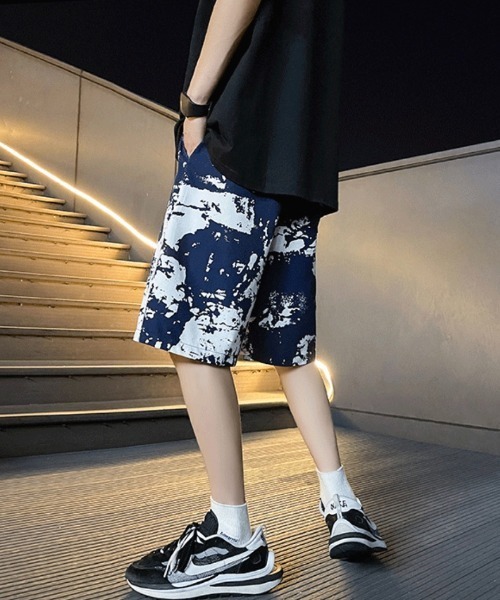 「CELENA BEATS」 ハーフパンツ L ネイビー メンズ_画像7