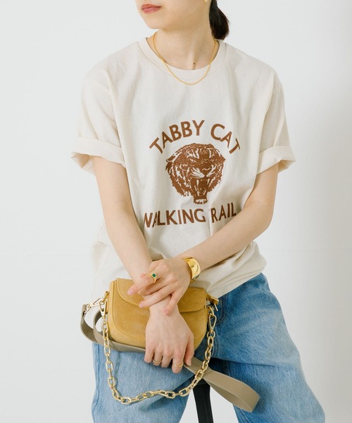 「MIXTA」 半袖Tシャツ SMALL グレー レディース_画像9