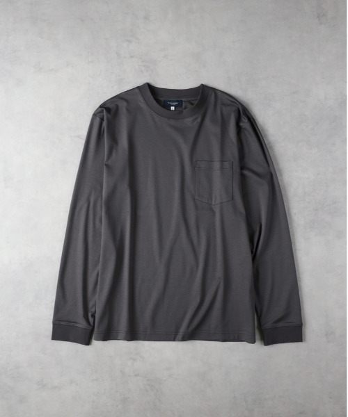 BACK NUMBER tシャツ 「BACK NUMBER」シルケット加工胸ポケットロング