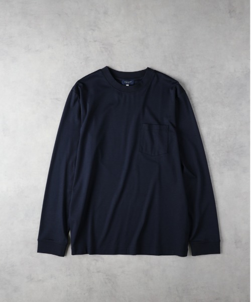 BACK NUMBER tシャツ 「BACK NUMBER」シルケット加工胸ポケットロング
