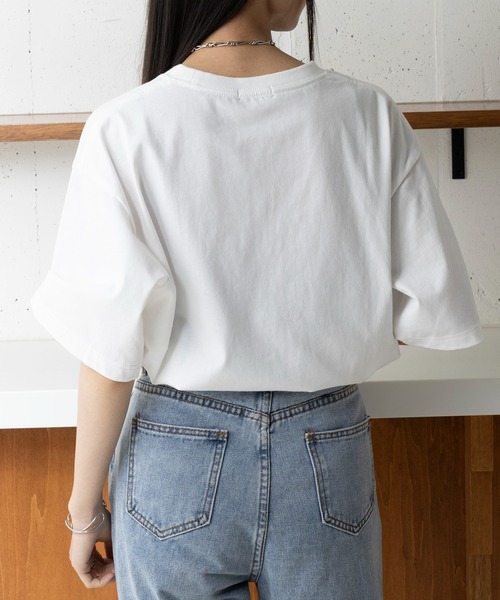 「POLO BCS」 半袖Tシャツ L ネイビー レディース_画像6