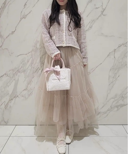 Maison de FLEUR（メゾンドフルール） トートバッグ スカーフ付きボア