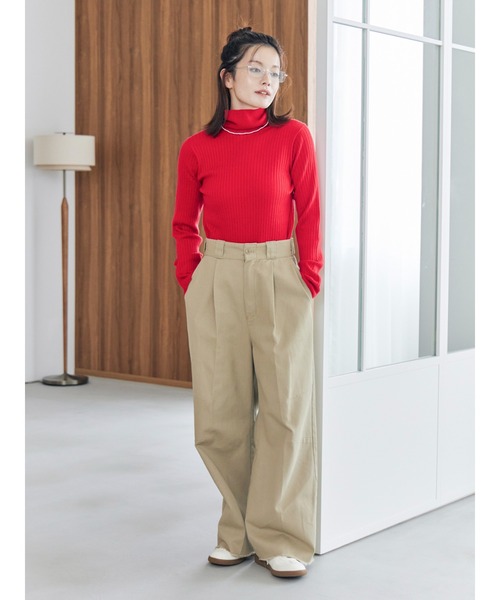 【美品】Dickies別注 タックカーブパンツ Dickies（ディッキーズ） ワイドパンツ パンツ Dickies別注 タック