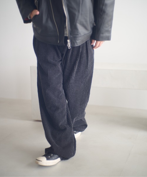 traum ストライプデニム　スラックス　pushpush traum ストライプデニム スラックス pushpush traum ストライプデニム