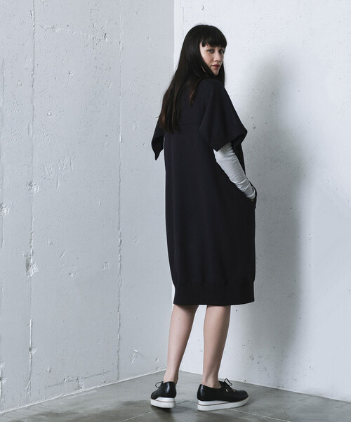 「mintdesigns」 半袖ワンピース 2 グレー レディース_画像4