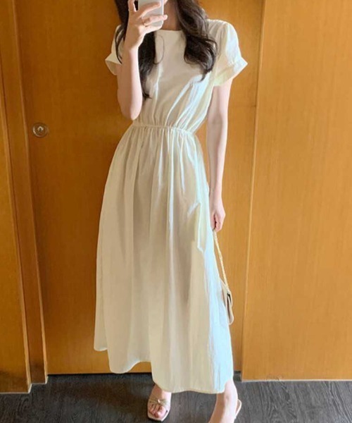 「a lot of love」 半袖ワンピース FREE ブラック レディース_画像2