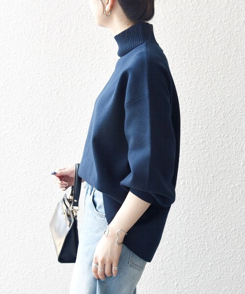 SHIPS any ニット セーター any:「洗濯機可能」ハイネック ボリューム