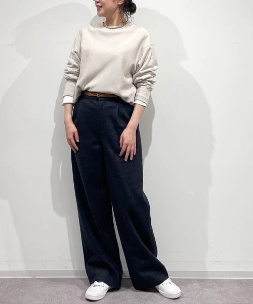 human woman（ヒューマンウーマン） パンツ ミルドスムースタック