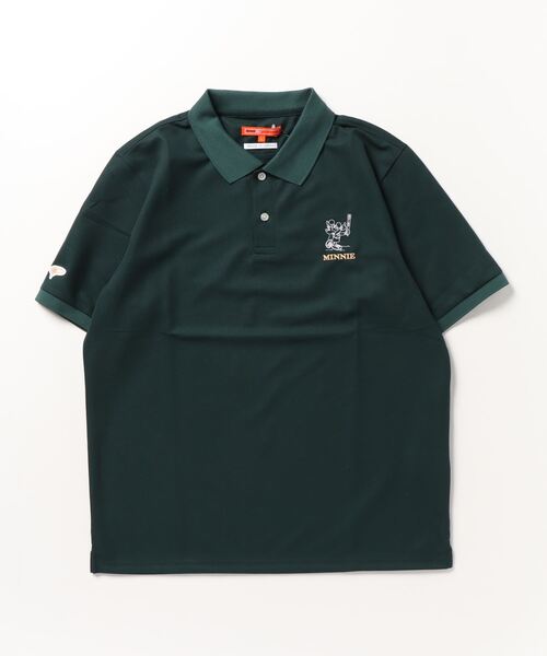 「BEAMS GOLF」 半袖ポロシャツ MEDIUM グリーン メンズの画像