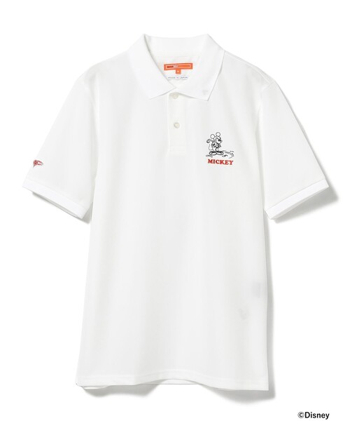「BEAMS GOLF」 半袖ポロシャツ MEDIUM グリーン メンズの画像