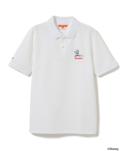 「BEAMS GOLF」 半袖ポロシャツ MEDIUM グリーン メンズの画像