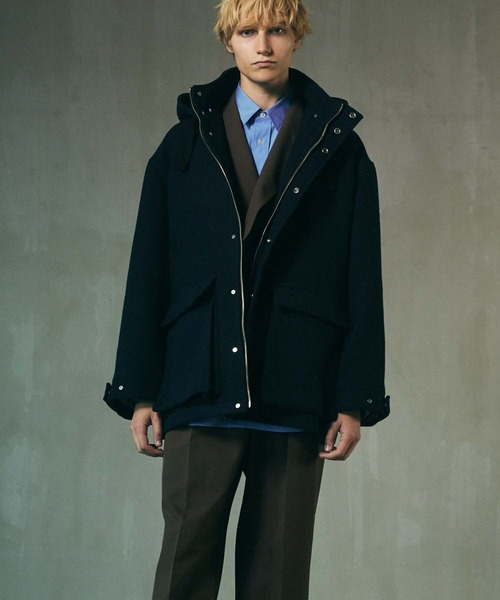 メゾンスペシャル　コート　黒　01 MAISON SPECIAL(メゾンスペシャル)｜【UNISEX】SHEEPレザーロング