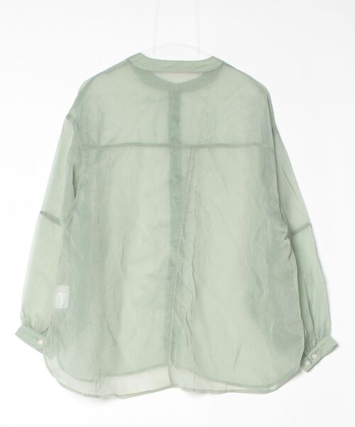 「hinari」 長袖ブラウス FREE ライトグリーン レディース_画像2