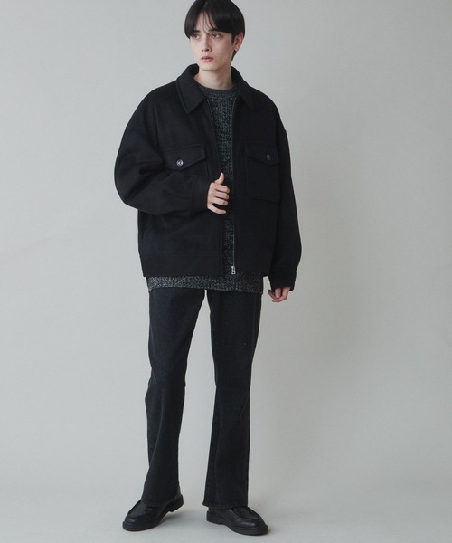 「LUCY」 ブルゾン MEDIUM ブラック メンズ_画像2