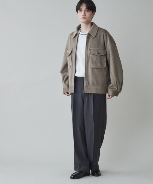 「LUCY」 ブルゾン MEDIUM ブラック メンズ_画像4