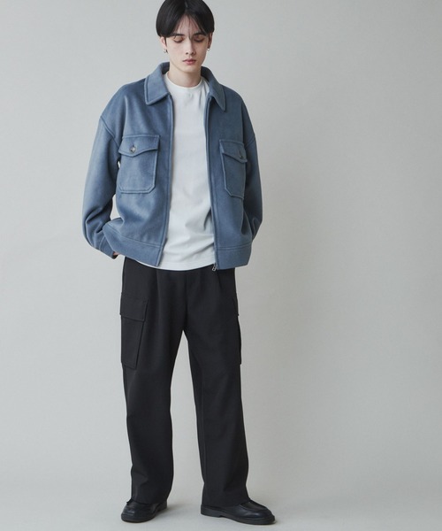 「LUCY」 ブルゾン MEDIUM ブラック メンズ_画像5