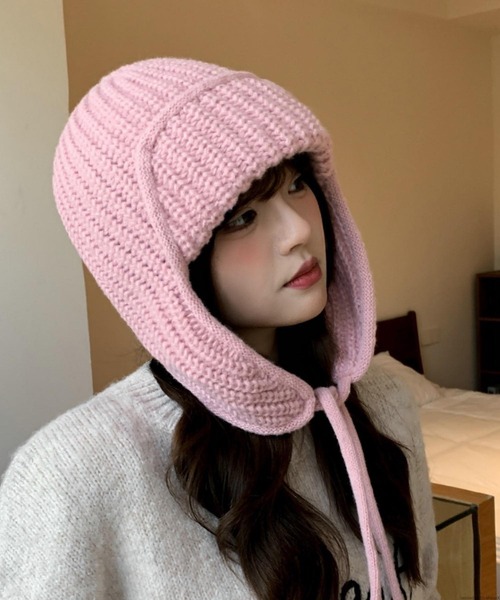 TONE SELECT GOODS ニット帽 ニットキャップ pur chouchou/耳当てつき