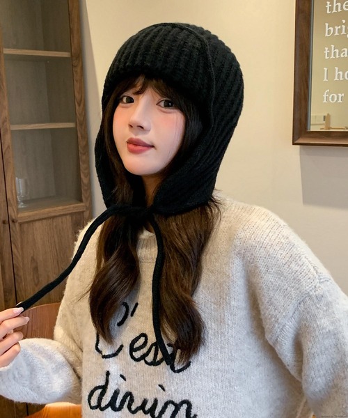 TONE SELECT GOODS ニット帽 ニットキャップ pur chouchou/耳当てつき